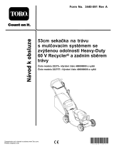 Toro 53cm Heavy-Duty 60V Recycler/Rear Bagger Lawn Mower Používateľská príručka