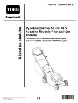 Toro 53cm Heavy-Duty 60V Recycler/Rear Bagger Lawn Mower Používateľská príručka