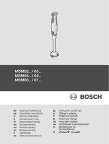 Bosch MSM 6260 Návod na obsluhu