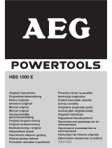 Aeg-Electrolux HBS 1000 E Návod na obsluhu