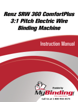 Renz Renz SRW 360 ComfortPlus 3:1 Pitch Electric Wire Binding Machine Používateľská príručka