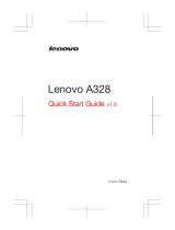 Lenovo A328 Stručná príručka spustenia