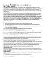 Lenovo ThinkCentre M50e Prohlášení O Omezené Záruce Manual