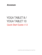 Lenovo YOGA TABLET 8 Stručná príručka spustenia