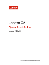 Lenovo C2 Series Stručná príručka spustenia