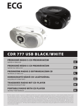 ECG CDR 777 USB BLACK/WHITE Používateľská príručka