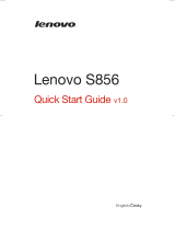 Lenovo S856 Stručná príručka spustenia