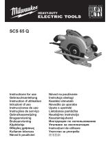Milwaukee SCS 65 Q Instructions For Use Manual