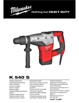 Milwaukee K 540 S Original Instructions Manual