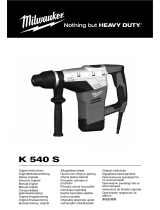 Milwaukee K 540 S Original Instructions Manual
