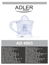 Adler AD 4003 Návod na používanie