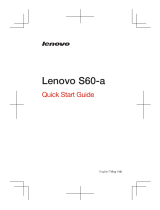 Lenovo S60-A Stručná príručka spustenia