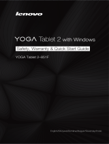 Lenovo Yoga 2 Safety, Warranty & Quick Start Manual