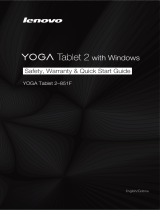 Lenovo YOGA 2–851F Safety, Warranty & Quick Start Manual