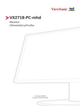 ViewSonic VX2718-PC-MHD Užívateľská príručka
