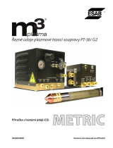 ESAB M3® Plasma PT-36 G2 Plasma System Cutting Data Používateľská príručka