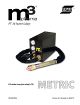 ESAB M3® Plasma Plasmarc PT-36 Plasma Arc Cutting Data Používateľská príručka