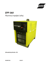ESAB EPP-360 Plasma Power Source Používateľská príručka