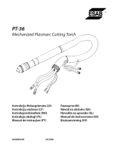 ESAB PT-36 Mechanized Plasmarc Cutting Torch Používateľská príručka