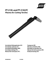 ESAB PT-31XL and PT-31XLPC Plasma Arc Cutting Torches Používateľská príručka