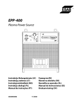 ESAB EPP-400 Plasma Power Source Používateľská príručka