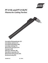 ESAB PT-31XL and PT-31XLPC Plasma Arc Cutting Torches Používateľská príručka