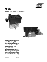 ESAB PT-600 Shield Gas Mixing Manifold Používateľská príručka