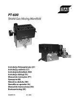 ESAB PT-600 Shield Gas Mixing Manifold Používateľská príručka