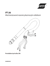 ESAB PT-36 Mechanized Plasmarc Cutting Torch Používateľská príručka