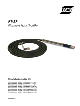 ESAB PT-37 Plasmarc Cutting Torches Používateľská príručka