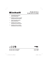 EINHELL TE-AG 18/115 Li Kit Používateľská príručka