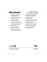 EINHELL TE-AG 18/115 Li Kit Používateľská príručka