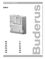 Buderus EM10 Používateľská príručka