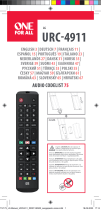 Emos URC-4911 TV Replacement Remote Užívateľská príručka