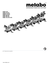 Metabo KGS 216 M Návod na používanie