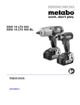 Metabo SSW 18 LTX 400 BL Návod na používanie