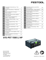 Festool SYS-PST 1500 Li HP Návod na používanie