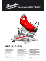 Milwaukee MS 216 SB Original Instructions Manual