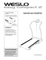Weslo Easy Compact 2 Treadmill Používateľská príručka