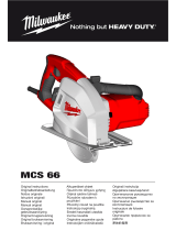 Milwaukee MCS 66 Original Instructions Manual