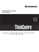 Lenovo ThinkCentre M58e Používateľská príručka