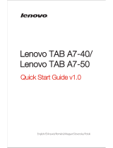 Lenovo TAB A7-40 A3500-FL Používateľská príručka