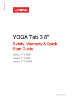 Lenovo Yoga Tab 3 8 Safety, Warranty & Quick Start Manual