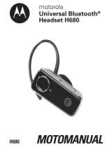 Motorola H680 - Headset - Over-the-ear Používateľská príručka