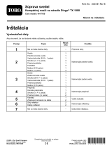 Toro Light Kit, Dingo TX 1000 Compact Tool Carrier Návod na inštaláciu