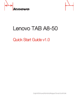 Lenovo TAB A8-50 Stručná príručka spustenia