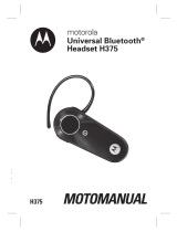 Motorola H375 - Headset - Over-the-ear Používateľská príručka