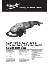 Milwaukee AGV21-230 E Original Instructions Manual