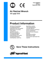 Ingersoll-Rand AIR RATCHET WRENCH 111 Informácie o produkte