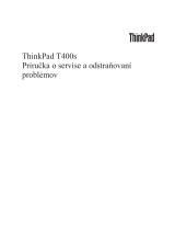 Lenovo ThinkPad T400s Príručka O Servise A Odstraňovaní Problémov